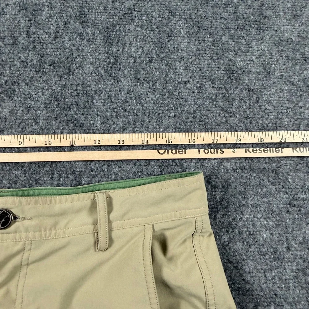 Free Fly Shorts Mens 32 Khaki Tan Hybrid Stretch Performance Outdoor Casual